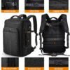 HOMIEE Carry On Luggage 22x14x9 Airline Approved 50L Travel Backpack, Extra Large Expandable Laptop Backpack, Black - Image 6