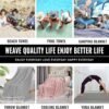 Ginat Turkish Beach Towel Boho Beach Throw Blanket Anti Resistant Sand Free Quick Dry Lightweight Sandless Cloud Hawaii Honeymoon Travel Essentials Xl Big Huge Jumbo Women Summer Vacation Gift - Image 2