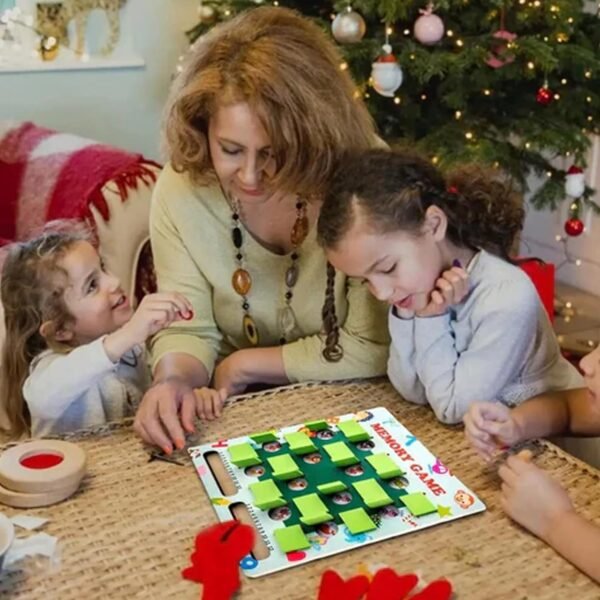 Matching Memory Game for Kids Age 3 4 5 6 7 8 Year Old, Wooden Board Game Travel Toys for Boys Girls, Fun Road Trip Essentials/Airplane Activity/Camping Game,Toddler Christmas Birthday Gifts - Image 8