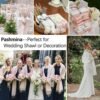 Soft Silky Pashmina Shawl Wraps Solid Colors Scarf for Wedding Evening Dresses - Image 7