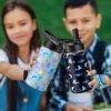 Kids Insulated Water Bottle, 2 Pack 12oz Shark & Under the Sea Water Bottles Bulk with Flip Straw, Gifts for Kids Boys Girls to School Travel Sports, Hands Wash Only, Blue - Image 6