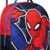 Marvel Kids Suitcase for Boys Foldable Trolley Hand Luggage Bag Carry On Avengers Travel Bag with Wheels Cabin Bag Wheeled Bag with Handle Spiderman Trolley Suitcase Boys (Multicolor Spiderman)