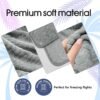 Camping Blanket Packable Soft Travel Blanket Pillow, Airplane Fleece, Luxurious Compact Design for Plane, Car, Camping, Flight Essentials & Travel Accessories in Elegant Grey Big Size 40x63 - Image 3