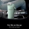 Ninja DW2401MT Thirsti 24oz Travel Water Bottle, For Carbonated Sparkling Drinks, Colder and Fizzier Longer, Leak Proof, 24 Hrs Cold, Dishwasher Safe, Stainless Steel Insulated Tumbler, Seafoam Blue - Image 7