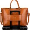 Badgley Mischka Julia Vegan Leather Tote Weekender Travel Bag (Tan) - Image 2