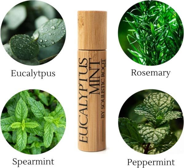 Calm Essential Oil Roller & Eucalyptus Peppermint Essential Oil, Essential Oil Blends, Breathe Essential Oil Blend, Aromatherapy Self Care Products for Women by Soulistic Root - Image 5