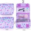 Kids Hanging Toiletry Bag for Girls, Travel Toiletry Bag for Little Young Girls Cosmetic Makeup Waterproof Wash Bag Toddler Traveling Toiletries, Mermaid Purple - Image 3