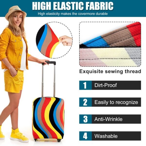 Luggage Suitcase Cover, Luggage Protector Suitcase Covers TSA Approved for Travel Fits 26-28 Inches. - Image 4