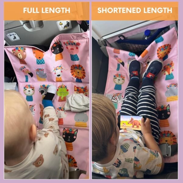 Airplane Seat Extender for Kids & Airplane Kids Bed - Toddler Airplane Bed & Baby Airplane Bed - Toddler Travel Essential I Kids Travel Essentials - Up to 4 Years of Age - Image 6