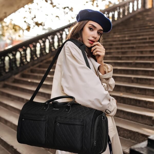 Womens Convertible Garment Bags for Travel, Modoker Waterproof Carry On Garment Bag Garment Duffel Bag - Image 6