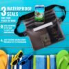 AiRunTech Waterproof Pouch with Waist Strap (2 Pack) | Adjustable Waterproof Dry Fanny Bag for Boating Swimming Kayaking Surfing | Beach Cruise Travel Accessories Essentials Vacation Must haves - Image 4
