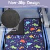 Airplane Seat Extender for Kids,Kids Airplane Travel Bed,Toddler Plane Travel Essentials,Waterproof Airplane Seat Extender,Portable Plane Bed Foot Rest for Flights - Image 3