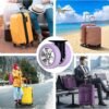 REENFAYA Luggage Wheels Cover,24PCS Luggage Suitcase Wheels Cover Carry on Luggage Suitcase Wheels Protector/Luggage Caster Cover Silicone Covers for Most Luggage Wheel/Office Chair No Noise (Black) - Image 5