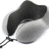 Homeify Airplane Neck Pillow Travel Pillow 100% Pure Memory Foam Travel Pillow, Comfortable & Breathable Cover, Machine Washable,
