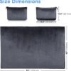 ATsense Travel Blanket Pillow, Premium 2 in 1 Soft Airplane Blanket Compact with Bag Pillowcase, Hand Luggage Sleeve and Backpack Clip - Travel Essentials for Long Trips, Flying and Car, Dark Grey - Image 6