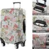 World Famous Scenery Luggage Cover - Washable Elastic Suitcase Cover - Eiffel Tower,Arc de Triomphe and Flower Butterfly Travel Suitcase Cover Fit 22-24 Inch Luggage - Image 5