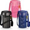 Water Bottle Holder with Strap, Premium Water Bottle Carrier with Strap Easy Clean, Light Water Bottle Carrier Bag, Water Bottle Holder with Pocket for Hiking, Walking, Travel