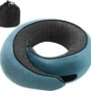 Travel Pillow, Neck Travel Pillow, Memory Foam Neck Travel Pillow, for Airplane Sleeping Neck Support,A Versatile and Exquisite Neck Pillow(Peacock Blue)