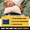 Wise Owl Outfitters Camping Pillow - Camping Essentials and Travel Pillow for Airplanes, Camping, and Travel - Memory Foam Washable Pillow - Small/Medium - Image 4