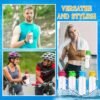 Mifoci 40 Pieces Water Bottles for Kids Bulk 17 oz Sport Drink Bottles with Handle Strap Adults Kids Reusable Large Water Bottles with Leak Proof Flip Top for Party Outdoor Children School Classroom - Image 3