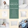 Goose Down Travel Pillow - Filled with 800 Fill Power European Goose Down, Egyptian 300 Thread Count 100% Cotton Cover for Plane car & Home - Made in USA (12x16) - Image 7
