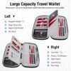 BKNOOU Passport Holder Family Rfid Blocking Travel Document Organizer,Travel Passport Wallet Waterproof Multiple Passport Holder for Traveling,Passport Organizer for Men Women - Image 4