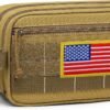 TACTICISM Toiletry Bag for Men - Dry Wet Separate Travel Toiletry Bag, Tactical Molle Dopp Kit for Men with Large Capacity, Water-Resistant Shaving Bag for Adult Women for Travel, Brown