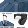 Coolife Luggage 4 Piece Set Suitcase Spinner TSA Lock Softshell lightweight (gray) - Image 4