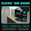 DUDE Wipes - On-The-Go Flushable Wipes - 1 Pack, 30 Wipes - Mint Chill Extra-Large Individually Wrapped Adult Wet Wipes - Eucalyptus & Tea Tree Oil - Septic and Sewer Safe - Image 3