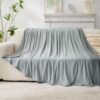 JOOJA Cooling Blanket for Hot Sleepers Queen Size Double Sided Ultra Cold Effect Cool Blanket for Adults Kids Pet Dogs Grey 90x90 Inches - Image 6