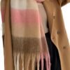 Wander Agio Winter Women Warm Scarf Long Shawl Large Scarves Cold Weather Thick Blanket Scarfs Colorful Plaid