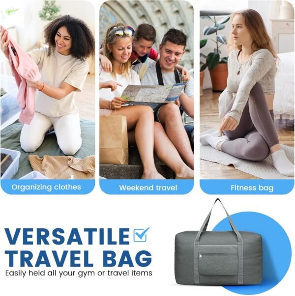Personal Item Travel Bag, Carry on Tote Bag for Airlines 18x14x8, Weekender Overnight Bags for Men Women Airport Essentials - Image 7