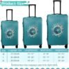 Sherr 3 Pieces Travel Luggage Cover Suitcase Protector Anti Scratch Suitcase Cover Washable Baggage Covers (Travel Theme,Medium/L/XL) - Image 2