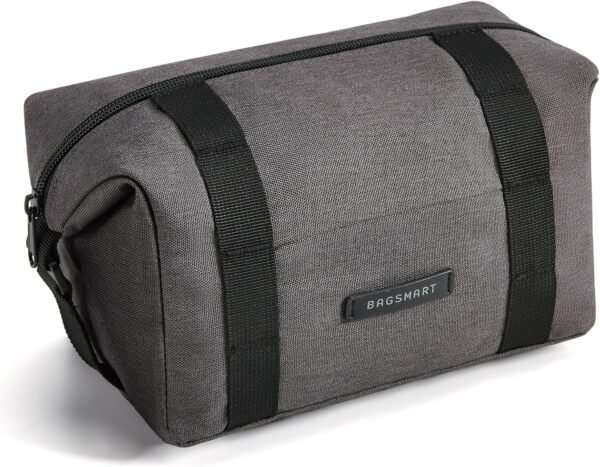BAGSMART Travel Toiletry Bag for Men, Large Hanging Dopp Kit Water Resistant Shaving Bags Organizer Gifts for Mens Traveling, Hygiene, Bathroom Essentials, Toiletries Accessories, Black