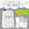Squirrel Products Mom, I'm Bored Children's Activity Book, Fun Reusable Dry Erase Toy - Roadtrip Essentials, Word Games, Screen Free Activites for Kids Ages 3 and Up - Original Version - Image 2