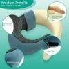 Travel Pillow, Neck Travel Pillow, Memory Foam Neck Travel Pillow, for Airplane Sleeping Neck Support,A Versatile and Exquisite Neck Pillow(Peacock Blue) - Image 8