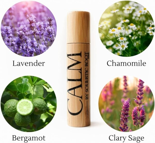 Calm Essential Oil Roller & Eucalyptus Peppermint Essential Oil, Essential Oil Blends, Breathe Essential Oil Blend, Aromatherapy Self Care Products for Women by Soulistic Root - Image 4