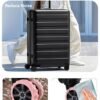 8PCS Luggage Wheel Covers Fits 2.1-2.6 Inch 8 Spinner Wheels Luggage Travel Suitcase Wheel Covers Keep Luggage Wheel Smooth Silence and Clean (8Pcs Black) - Image 2