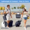 ATsense Travel Blanket Pillow, Premium 2 in 1 Soft Airplane Blanket Compact with Bag Pillowcase, Hand Luggage Sleeve and Backpack Clip - Travel Essentials for Long Trips, Flying and Car, Dark Grey - Image 4