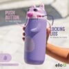 Ello Ellies 12oz Vacuum Insulated Stainless Steel Kids Water Bottle with Straw and Built-in Carrying Handle and Leak-Proof Locking Lid for School Backpack, Lunchbox and Outdoor Sports - Image 5