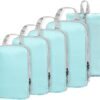 Compression Packing Cubes - Etercycle 5 Set Travel Organizer Bags for Luggage with Shoe Bag, Expandable and Premium Storage - Essential for Suitcases Travel