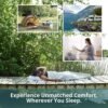 100% Cotton Sleeping Bag Liner Soft, Stretchy, Jersey Cotton, Zipper, Converts to Double Sleeping Bag Liner - Breathable Travel Sheets for Camping, Travel & Guests 82 in x 31.5 in - Image 6