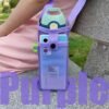 3Pcs Water Bottle Holder with Adjustable Shoulder Strap Water Bottle Carrier Mesh Water Bottle Bag Lightweight Dog Water Bottle Sleeve Crossbody Water Bottle Pouch (Navy/Korean blue/purple) - Image 3