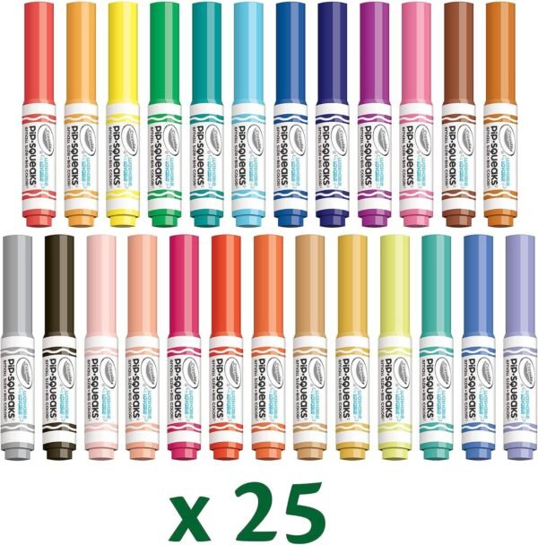 Crayola Pip Squeaks Marker Set (65ct), Mini Washable Markers for Kids, Kids Art Supplies for School, Kids Travel Activity, 4+ - Image 3