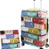 Luggage Cover Suitcase Protector Fits 19-33 Inch TSA Approved Travel Suitcase Cover Washable Dustproof Anti-Scratch (L (26-30 inch), License Plates) - Image 2