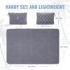 BOACAY Packable Travel Blanket for Airplane, Car - Compact Office Blanket - Portable Pillow for Adults, Kids with Case, Luggage Sleeve, Backpack Clip - Image 7