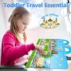 Sticker Books for Toddlers 2-4 Years, Reusable Sticker Book for Kids, Travel Toys for Toddlers 1-3, Toddler Airplane Travel Essentials for Kids, Vehicle Stickers for Kids - Image 4