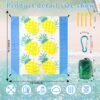 Waterproof Sandproof Beach Blanket-Extra Large,Lightweight,Durable,Perfect for Travel,Hiking,Camping,Vacation Beach-Includes 4 Stakes and Carry Bag (Pineapple) - Image 2