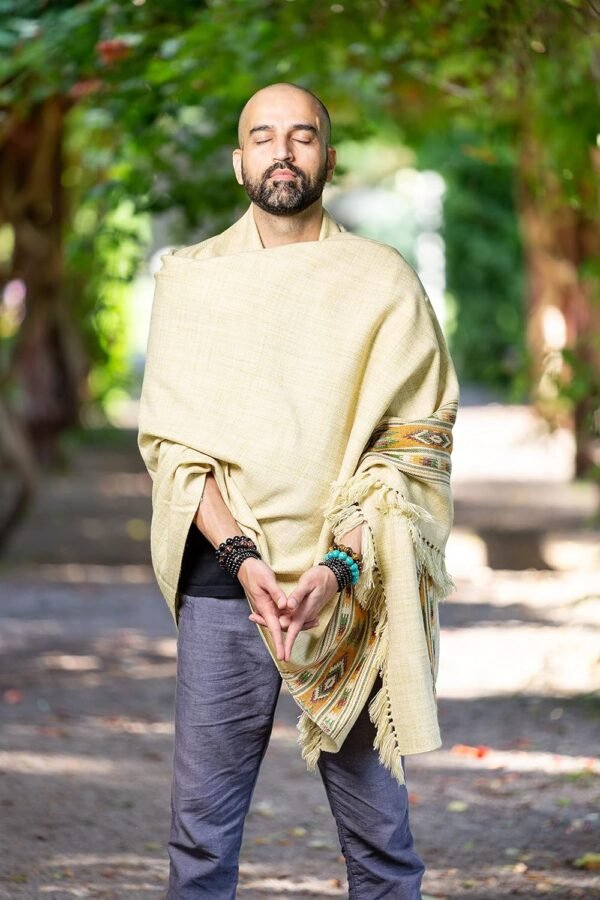Meditation Shawl or Blanket, Exotic Shawl/Wrap, Oversize Scarf or Stole. Unisex - Image 3
