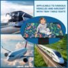Toddler Airplane Bed, Airplane Seat Extender for Kids, Toddler Airplane Travel Essentials, No installation required,portable toddler bed,Waterproof & Tearproof Material - Storage Bag Included, - Image 4